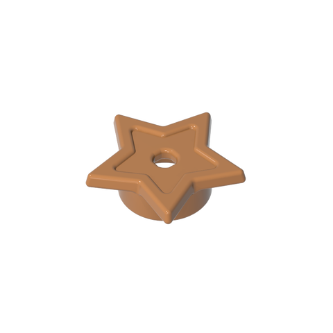 Gobricks,Star with Stud Holder,11609
