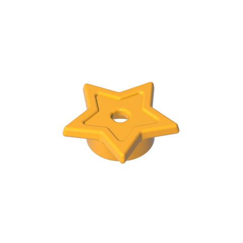 Gobricks,Star with Stud Holder,11609