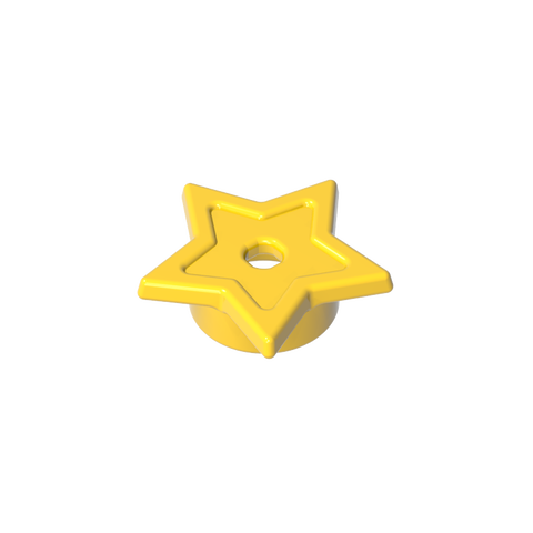 Gobricks,Star with Stud Holder,11609