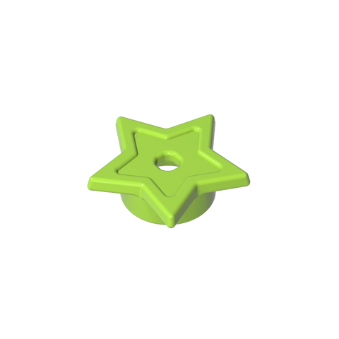 Gobricks,Star with Stud Holder,11609