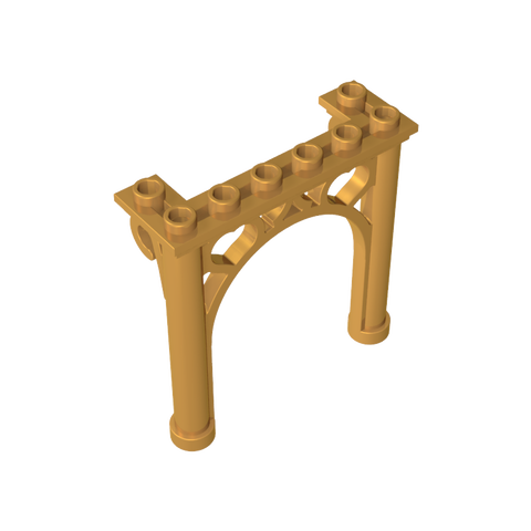 Gobricks,Brick, Arch 2 x 6 x 5 Ornamented,2145