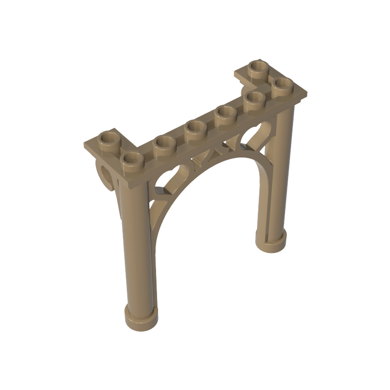 Gobricks,Brick, Arch 2 x 6 x 5 Ornamented,2145