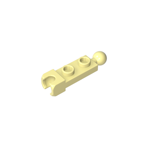 Gobricks,Plate Special 1 x 2 with 5.9mm End Cup and Towball,14419