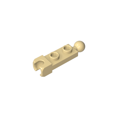 Gobricks,Plate Special 1 x 2 with 5.9mm End Cup and Towball,14419