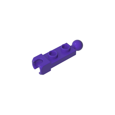 Gobricks,Plate Special 1 x 2 with 5.9mm End Cup and Towball,14419