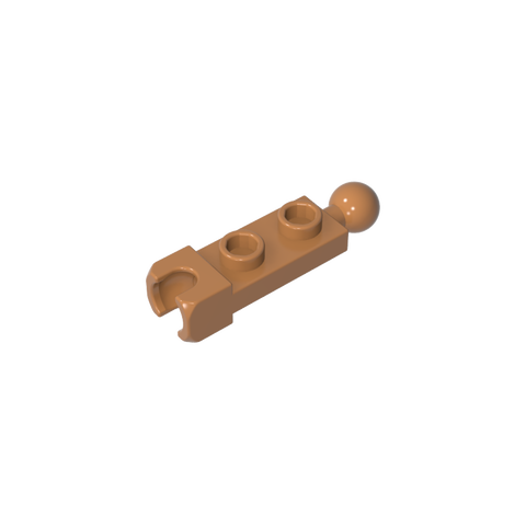 Gobricks,Plate Special 1 x 2 with 5.9mm End Cup and Towball,14419