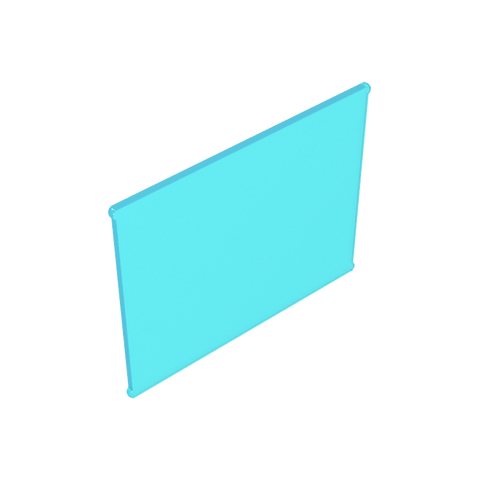 Gobricks,Glass for Frame 1 x 6 x 6,42509