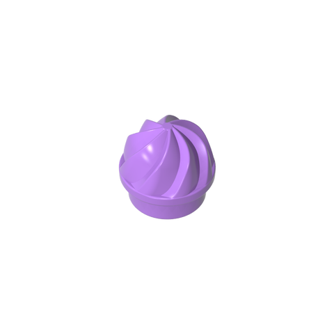 Gobricks,Plate Round 1 x 1 Swirled Top,15470