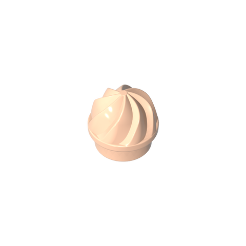 Gobricks,Plate Round 1 x 1 Swirled Top,15470