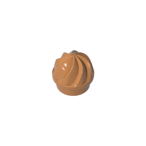 Gobricks,Plate Round 1 x 1 Swirled Top,15470