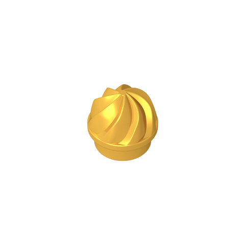 Gobricks,Plate Round 1 x 1 Swirled Top,15470