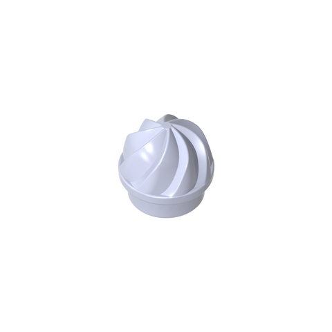 Gobricks,Plate Round 1 x 1 Swirled Top,15470