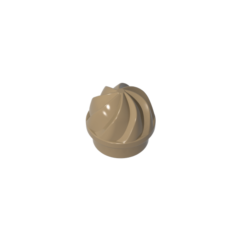 Gobricks,Plate Round 1 x 1 Swirled Top,15470