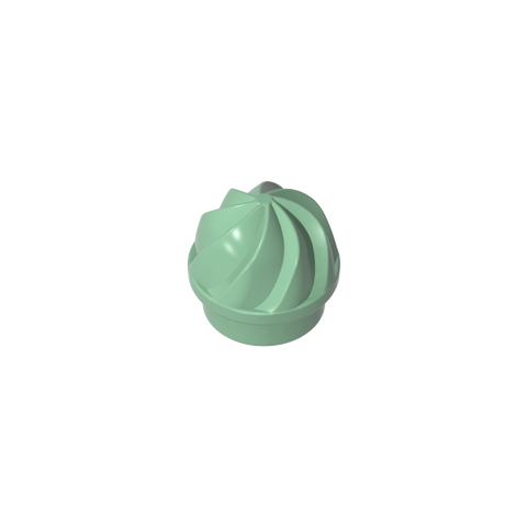Gobricks,Plate Round 1 x 1 Swirled Top,15470