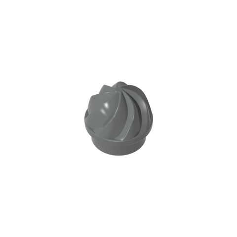 Gobricks,Plate Round 1 x 1 Swirled Top,15470