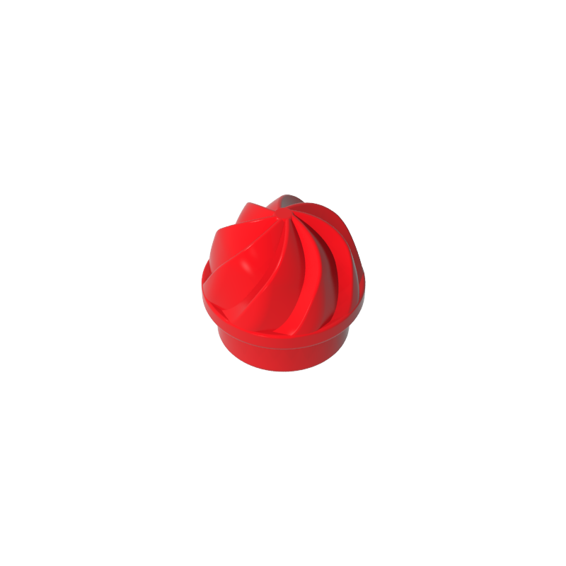Gobricks,Plate Round 1 x 1 Swirled Top,15470