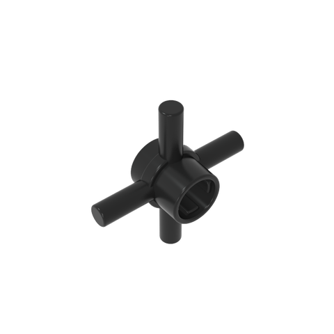 Gobricks,Technic Axle Connector Hub with 4 Bars at 90°,48723