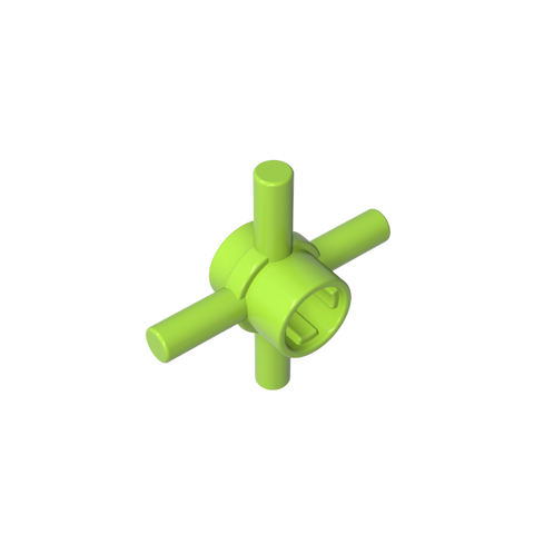 Gobricks,Technic Axle Connector Hub with 4 Bars at 90°,48723