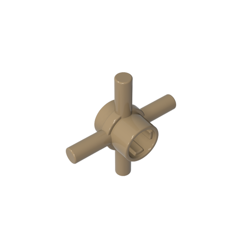 Gobricks,Technic Axle Connector Hub with 4 Bars at 90°,48723