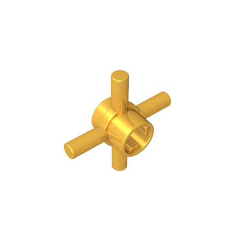 Gobricks,Technic Axle Connector Hub with 4 Bars at 90°,48723