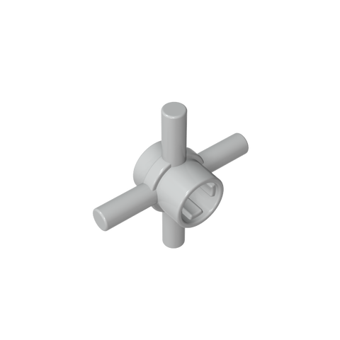 Gobricks,Technic Axle Connector Hub with 4 Bars at 90°,48723