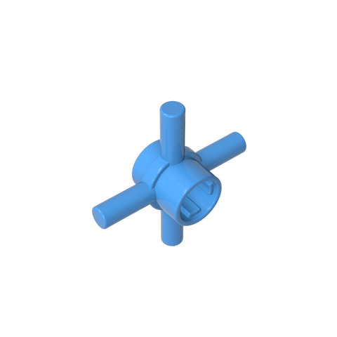 Gobricks,Technic Axle Connector Hub with 4 Bars at 90°,48723