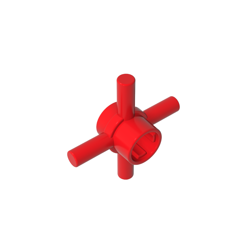 Gobricks,Technic Axle Connector Hub with 4 Bars at 90°,48723
