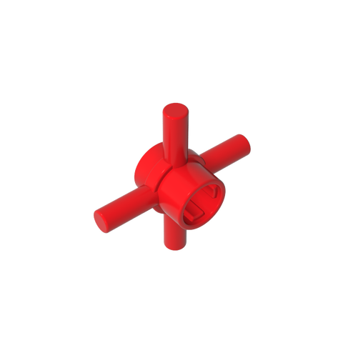 Gobricks,Technic Axle Connector Hub with 4 Bars at 90°,48723
