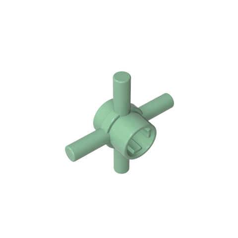 Gobricks,Technic Axle Connector Hub with 4 Bars at 90°,48723