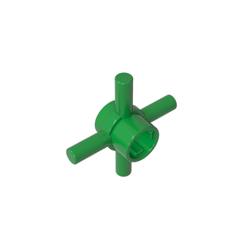 Gobricks,Technic Axle Connector Hub with 4 Bars at 90°,48723