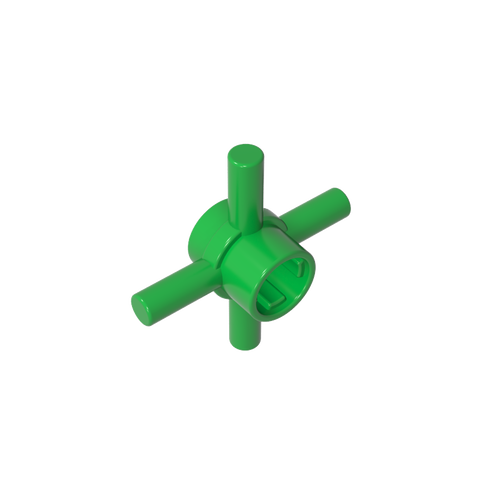 Gobricks,Technic Axle Connector Hub with 4 Bars at 90°,48723