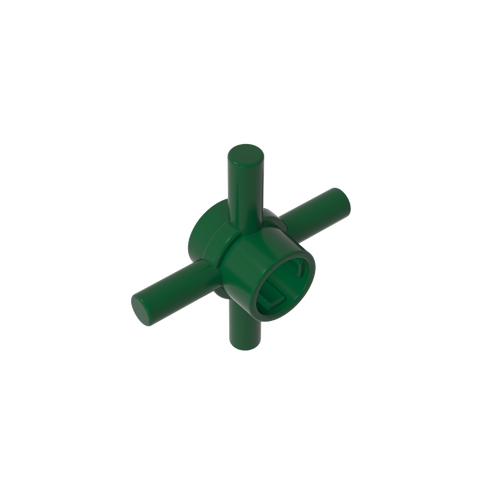 Gobricks,Technic Axle Connector Hub with 4 Bars at 90°,48723