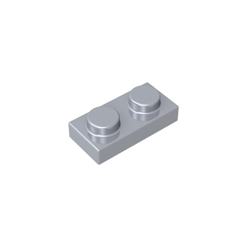 Gobricks,1x2 board (without bottom post)