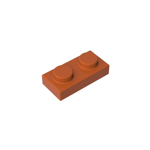 Gobricks,1x2 board (without bottom post)