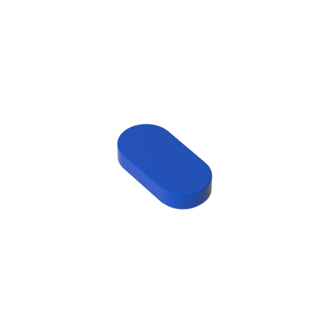 Gobricks,1x2 oval light panel,1126