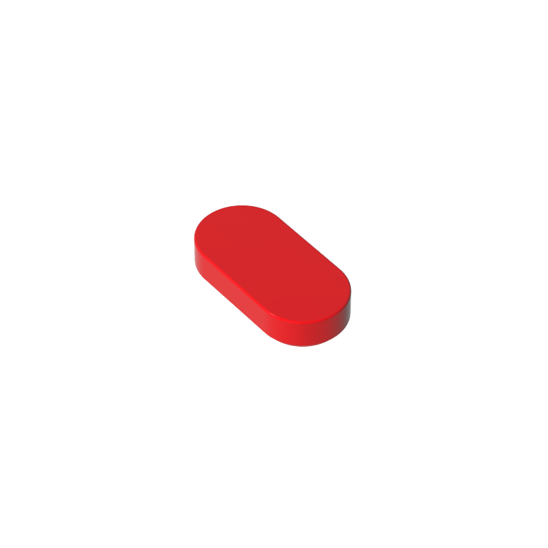 Gobricks,1x2 oval light panel,1126