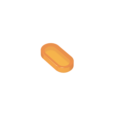 Gobricks,1x2 oval light panel,1126