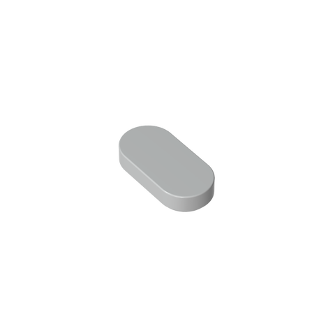 Gobricks,1x2 oval light panel,1126