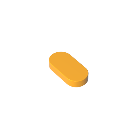 Gobricks,1x2 oval light panel,1126