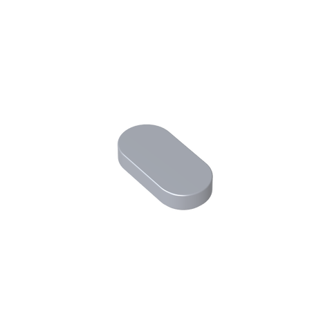 Gobricks,1x2 oval light panel,1126