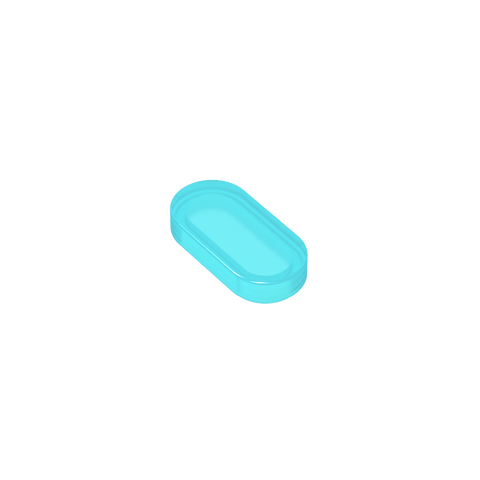 Gobricks,1x2 oval light panel,1126