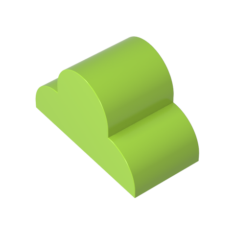 Gobricks,4x2x2 Bevel Tiles,6216