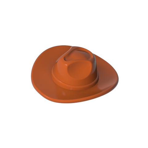 Gobricks,Minifig Hat Wide Brim, Outback Style (Fedora),61506
