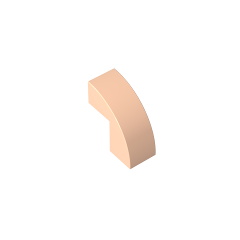 Gobricks,2x1x1x2/3 curved glossy tiles,5907