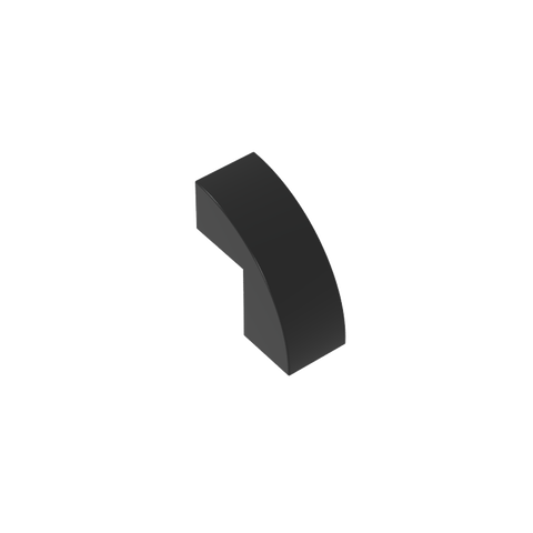 Gobricks,2x1x1x2/3 curved glossy tiles,5907