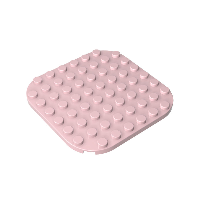 Gobricks,8x8 rounded corner base plate,65140