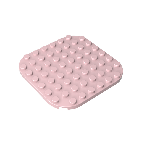 Gobricks,8x8 rounded corner base plate,65140
