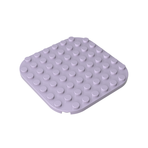Gobricks,8x8 rounded corner base plate,65140