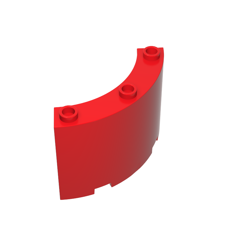 Gobricks,4x4x3 curved siding,4041