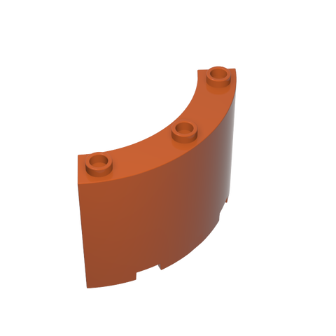Gobricks,4x4x3 curved siding,4041
